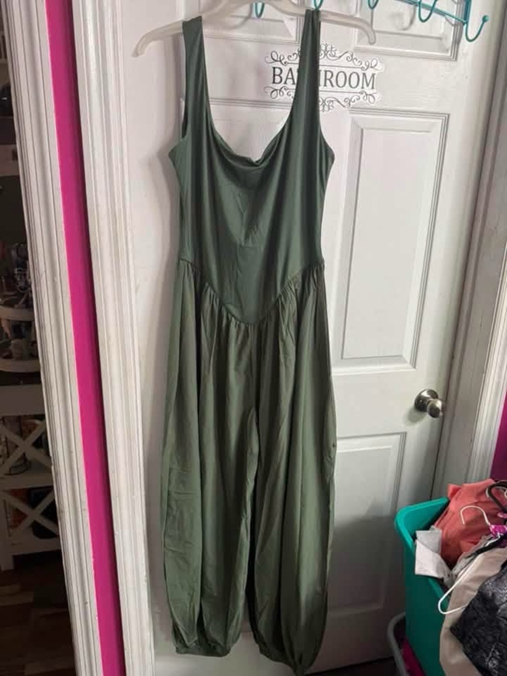 Fashion Nova Olive Green Long Sleeve Alternative Jumpsuit